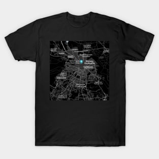 Nicosia black map T-Shirt